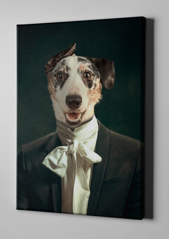 Pimp my pet toile personnalisée poete chien