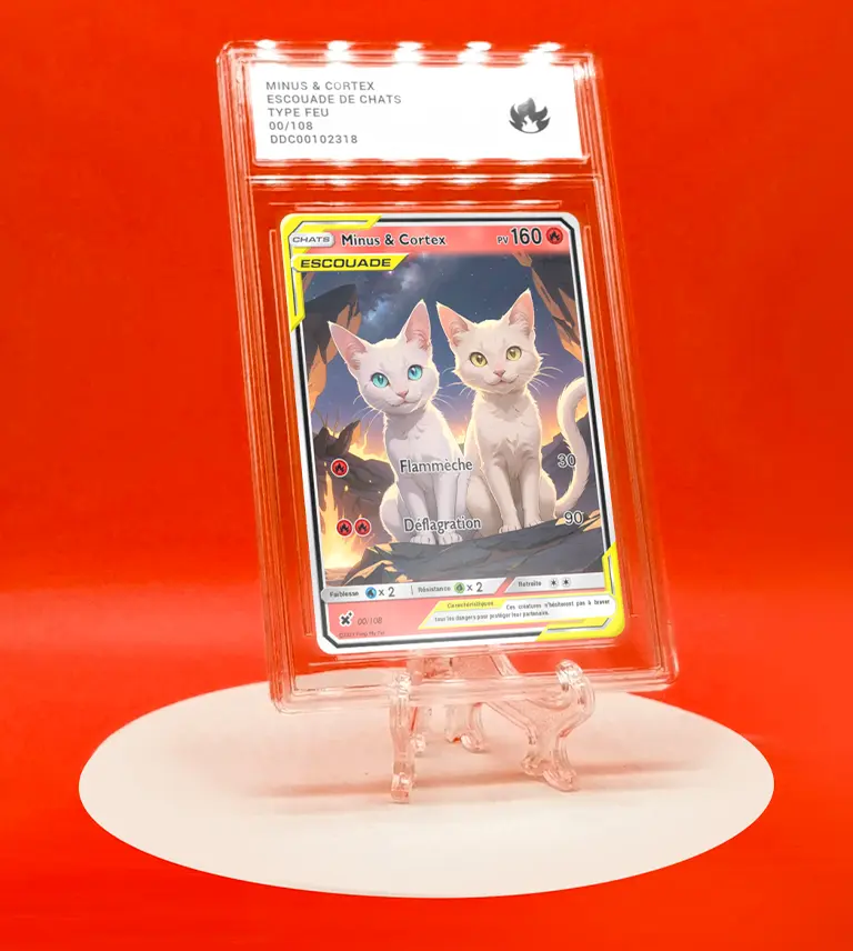 Carte Pokémon duo animal personnalisée