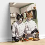 portrait animal personnalisé - chefs cuistots