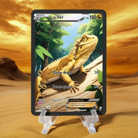 carte gecko personnalisée Pokémon