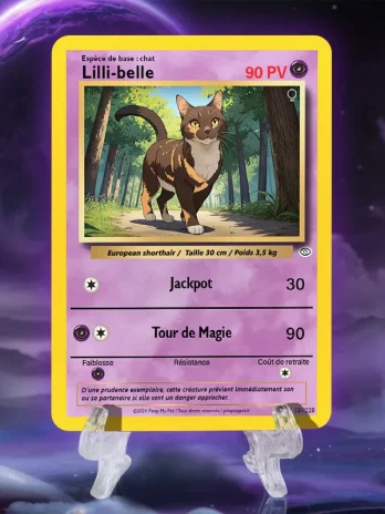 Carte animal personnalisée – Poke Classique