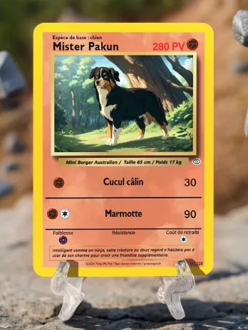 Carte animal personnalisée – Poke Classique